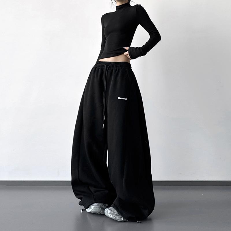 2025 Women's Autumn/Winter Loose Fit Wide-Leg Sports Pants