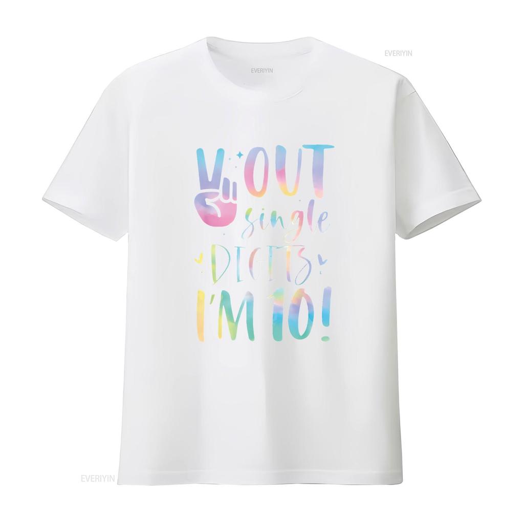 Peace Out Single Digits I m 10 Year Old 10th Birthday Girl T Shirt vintage Washed Slightly fashion Comfortable Stylish graphic