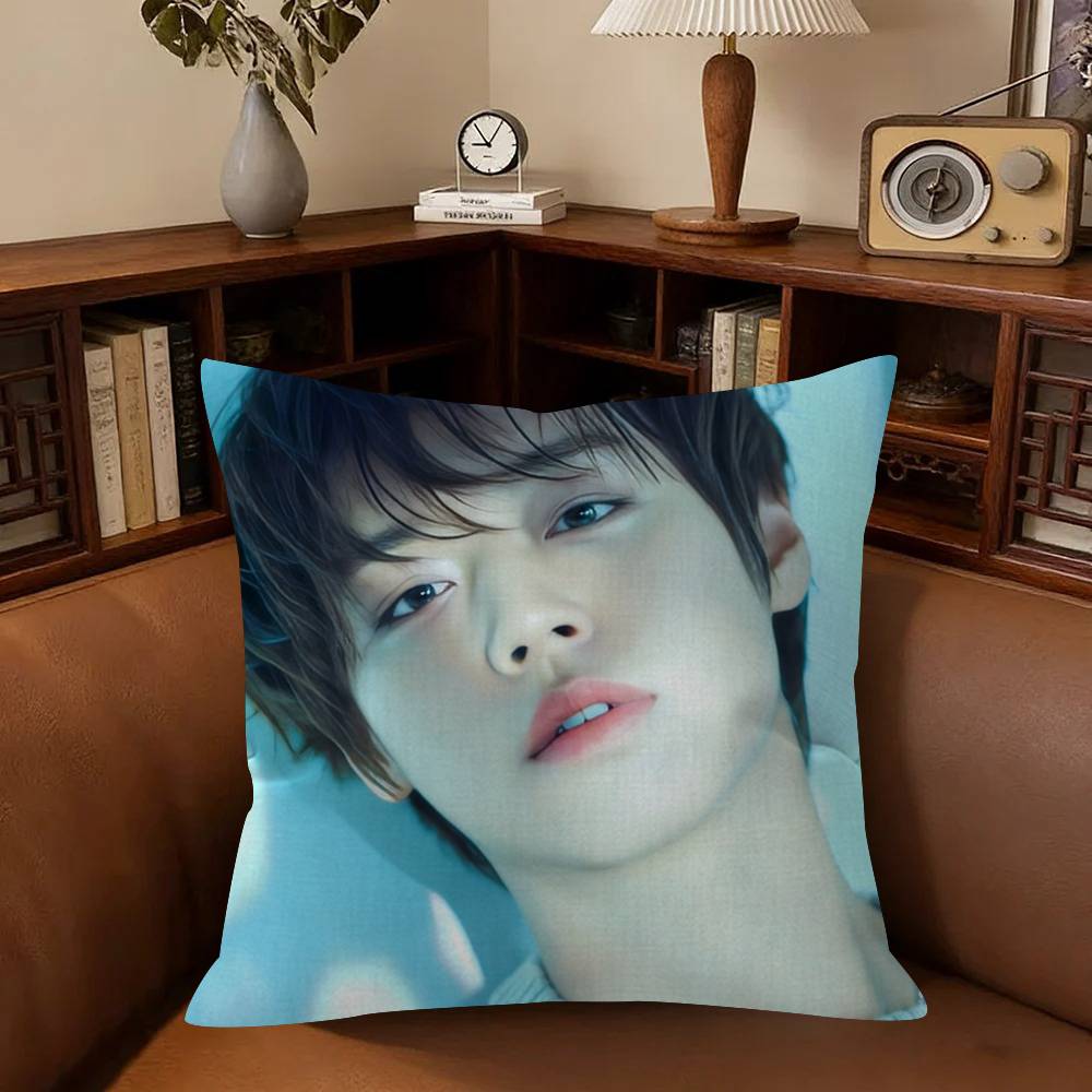 Korean Idol P-Park Ji-Hoon Cushion Cover Pillowcase Upholstery Sofa Throw Pillow Home Decor Pillowcas