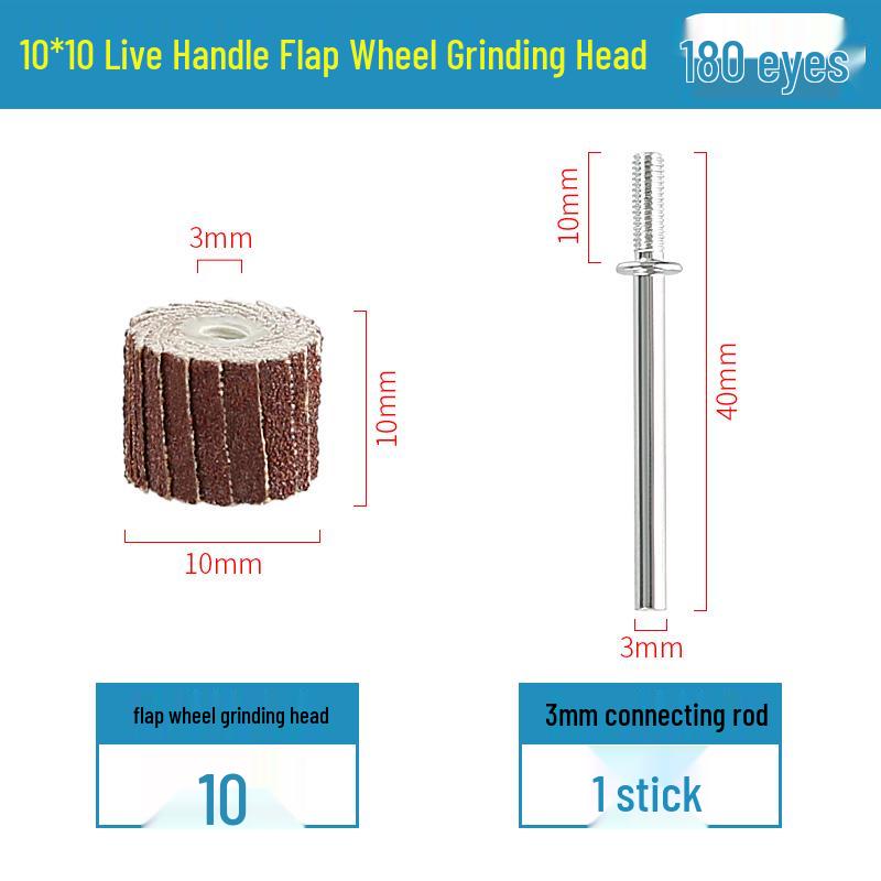 3mm Sandpaper Flap Disc for Metal Grinding, Polishing, and Rust Removal - Electric Grinder Attachment