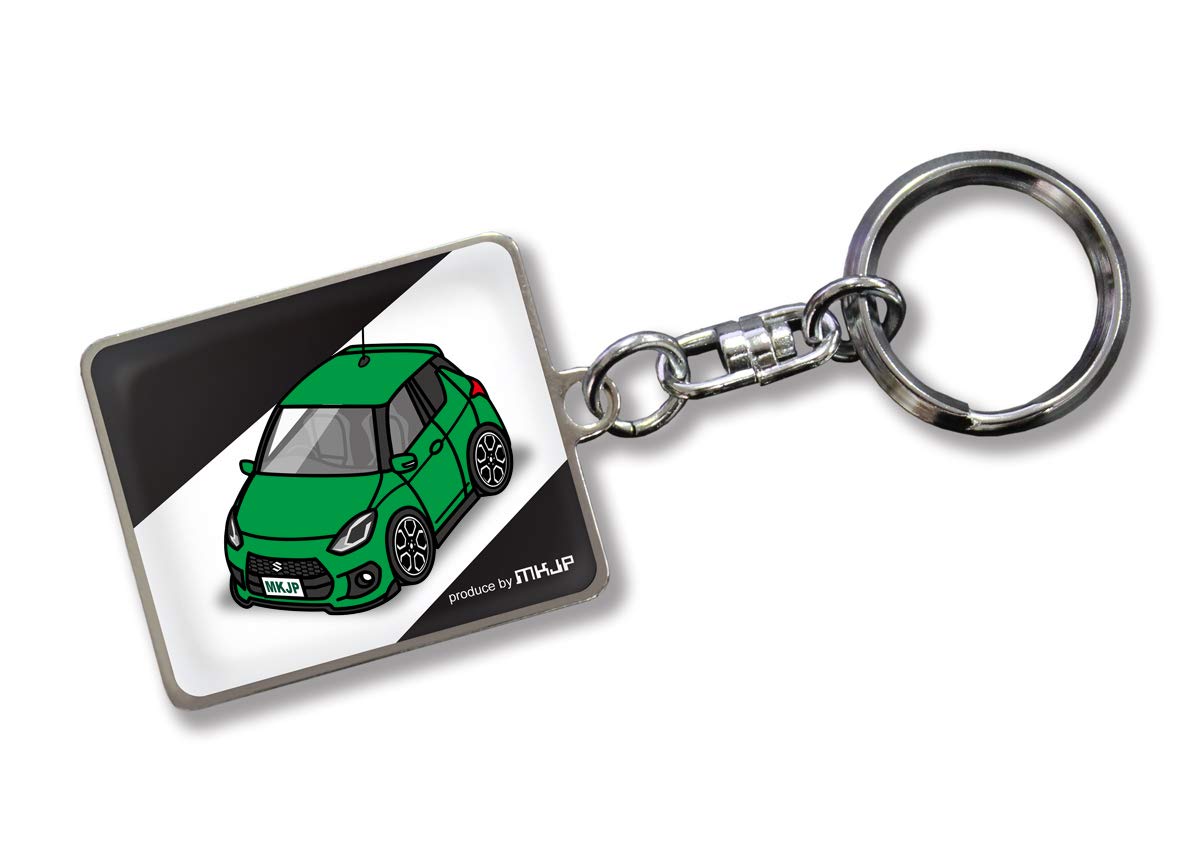 

MKJP Custom Keychain for Suzuki Swift Sport Black Green Car Color ZC33S, Base, зелёный
