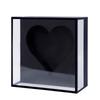 Elegant Heart Design Acrylic Display Case Anniversary Gift Packaging for Preserving Roses Jewelry Decorative Items