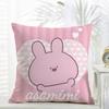 Asamimichaan Asleep Cute Asamimi Cushion Cover comfort Daily Washable Linen Soft  for Sofa Bed Home Room Decor