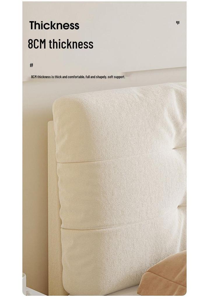 Washable Tatami Bedside Backrest Cushion with Lumbar Support