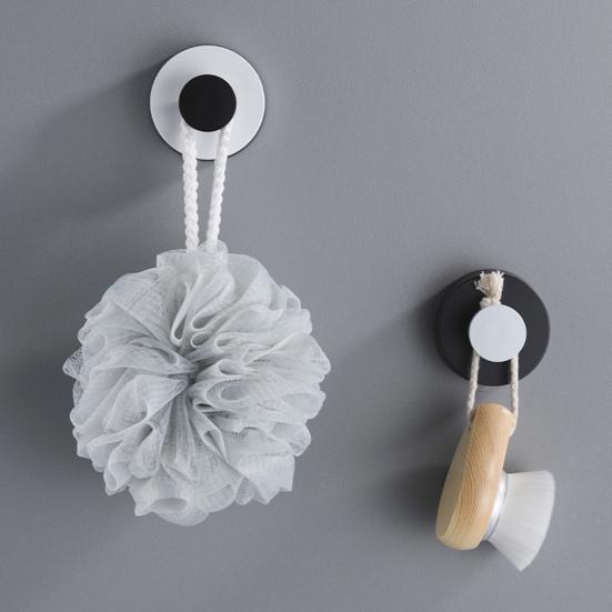Suction Cup Hook No Drill Wall Hook Shower Towel Hook on Glass Wreath Hanger Robe Hook for Bathroom Mirrors Window