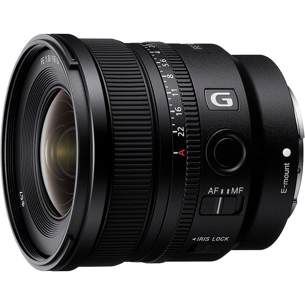 

Sony Wide Angle Single Focal Lens Full Size FE 16mm G G Lens Genuine Lens for Digital Single Lens Camera SEL16F18G F1.8 [E Mount]