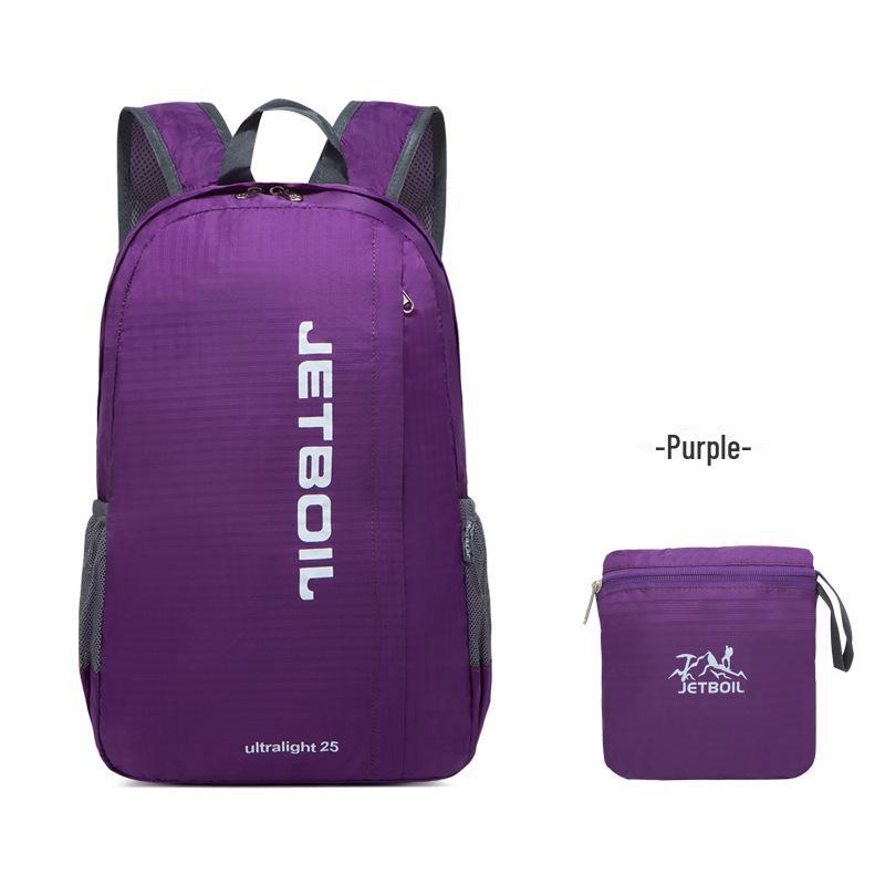 

JBOT складной водонепроницаемый корейский рюкзак - сумка для хранения вещей для альпинизма и путешествий на открытом воздухе 20-35L фиолетовый
