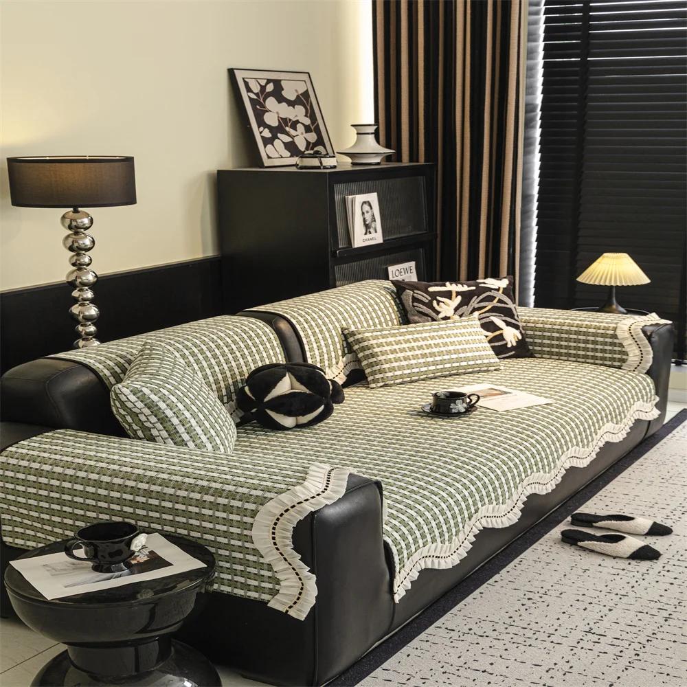 

Диванна подушка спеціальної форми Чотири сезони Універсальна Нова нековзна подушка Цілісна шкіряна Вбудована чохол-тканина для дивана 70x70cm