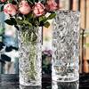Light Luxury Glacier Pattern Glass Vase Transparent Creative Hydroponic Vase Home Decor Aesthetic Vintage Home Decor Gift