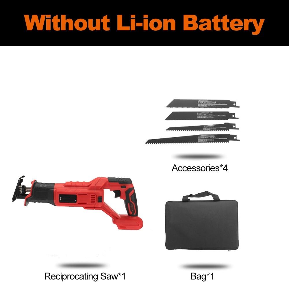 

Беспроводная электрическая сабельная пила 2400 Вт, бесщеточная электрическая пила, инструменты для металлообработки и деревообработки для аккумулятора Makita 18 В machine