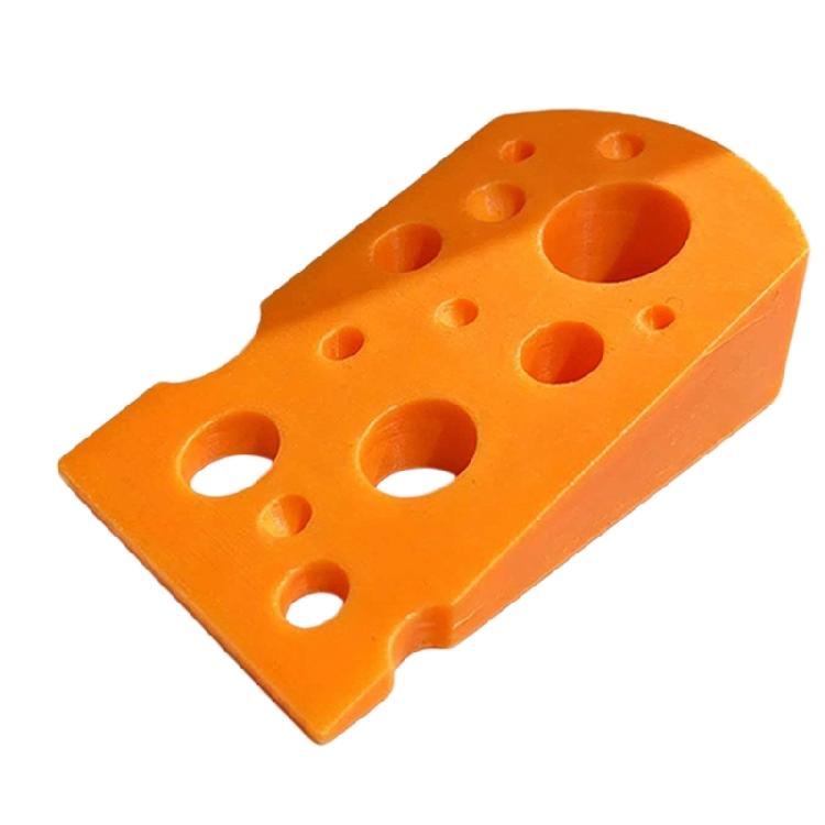 Creative Cheese Shape Door Wedges Stylish Door Stoppers Synthetic Resin Texture Suitable for Home Decorating Enthusiasts