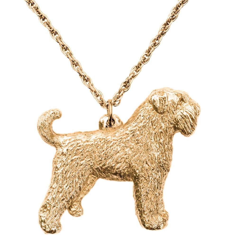 Bouvier des Flandres (Undoped Tail) British-made Art Dog Pendant Necklace Collection