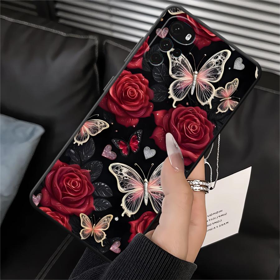 

Gothic Butterfly Phone Cover Case for Motorola Moto G22 Edge40 Edge 20 Pro 30 Lite G32 G71 G51 G73 G52 G50 G60s G53 G30 Motorola Edge 20 Lite