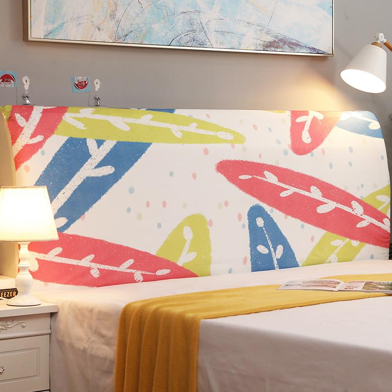 Elastic All-Inclusive Headboard Cover Bed Head Back Protection Dust Cover INS Dustproof Soft Wooden Bedhead Backrest Protection