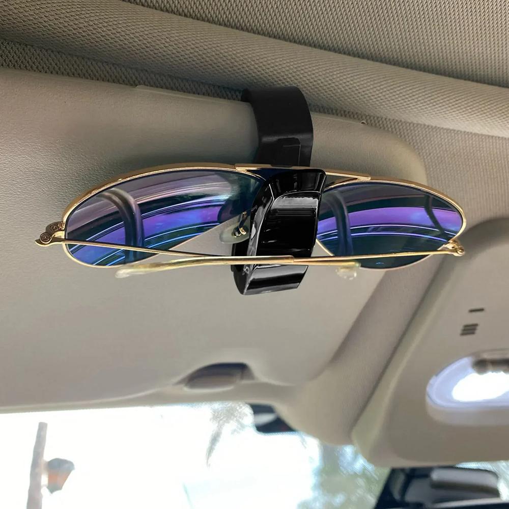 Universal Car Sun Visor Sunglasses Holder Box Eyewear Clip Card Ticket Holder Fastener Pen Case Eyeglasses Clips Accessories