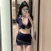 QQNY Sexy Underwear Wholesale Internet Celebrity Stewardess Uniform Temptation Suit Women's Hip Skirt Sexy Nightclub Wear