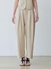 LE STUDIO Natural Pintuck Wide Pants (Be)