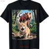 Funny Cat Selfie with Trex Dinosaur T Shirt for Dad Mom Daughter Coworke Vintage Washed Stylish Homme Unisex Stretched Slightly