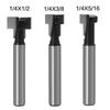 1/3Pcs 5/16 3/8 1/2 T-Slot Keyhole Cutter Router Bit Woodworking Milling Tool
