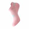 Zhuji Women's Anti-Odor Cotton Running Socks - Sweat-Absorbing Short Boat Socks for Autumn and Winter, Trendy Towel Bottom Design.