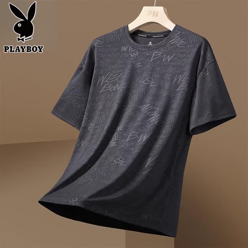 PLAYBOY Men's Ice Silk Quick-Dry T-Shirt