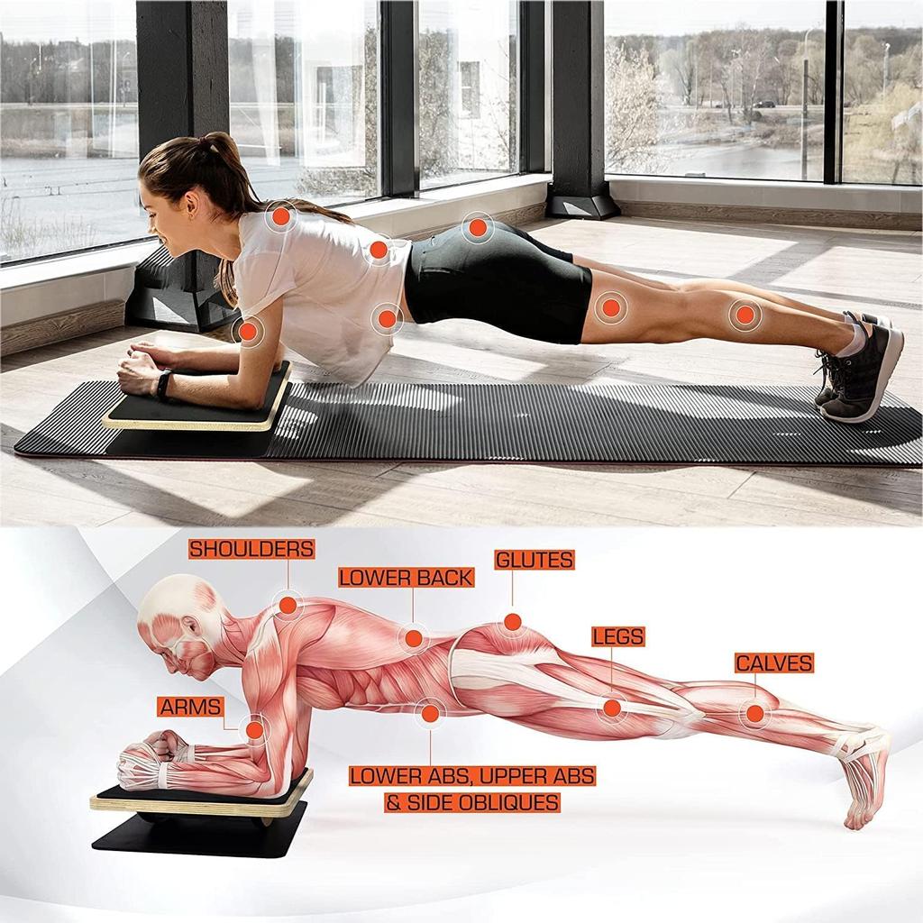 Yes4All Balance Plank Trainer Board for EVA Surface with and Pads for Balance Perfect for the Gym or Home X X Cm X X Imported from SNL8 Board,