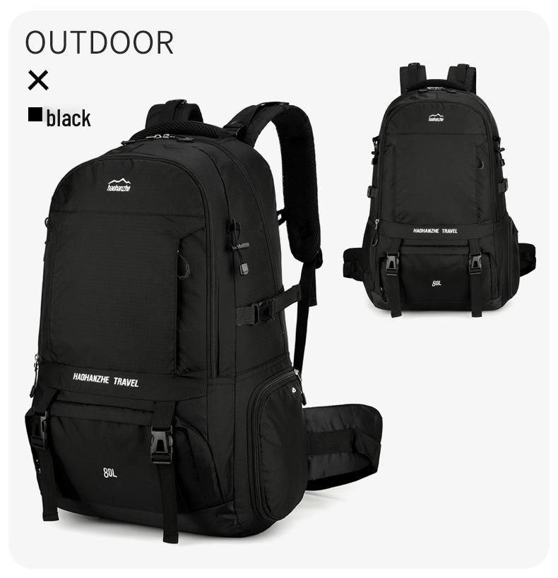 2025 Large-Capacity Water-Resistant Nylon Backpack for Outdoor Hiking, Travel, and Sports - Unisex