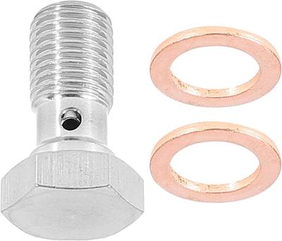 Emsoulnioi Banjo Hose Tool 1 Set M10x1.25 Metric Thread Single Banjo Bolt Brake Accessories Adapter Motorbike Car