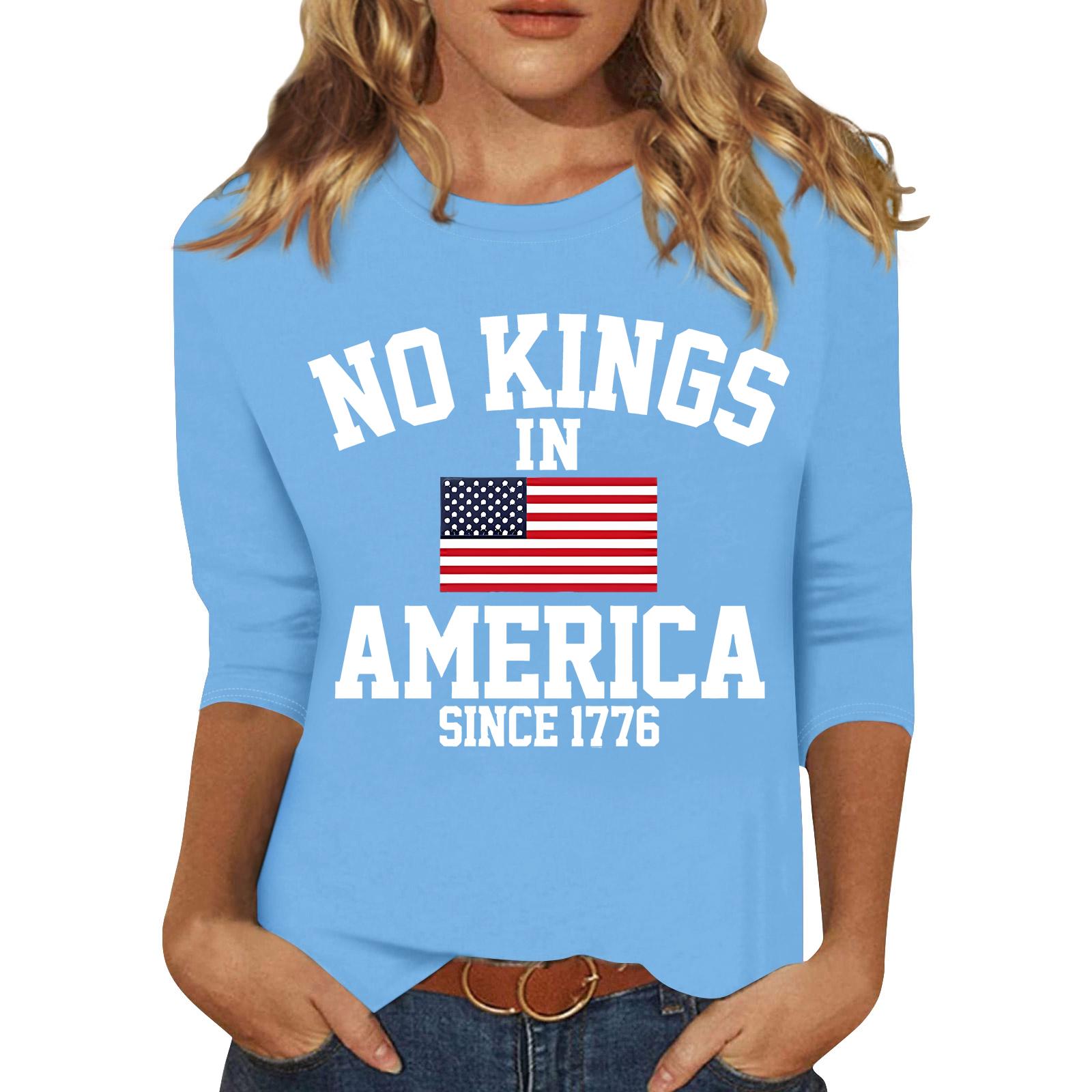 

Women s Casual Three Quarter Sleeve Crew Neck Pullover Sweatshirt with Graphic Print Lightweight Comfortable Fit XL синий
