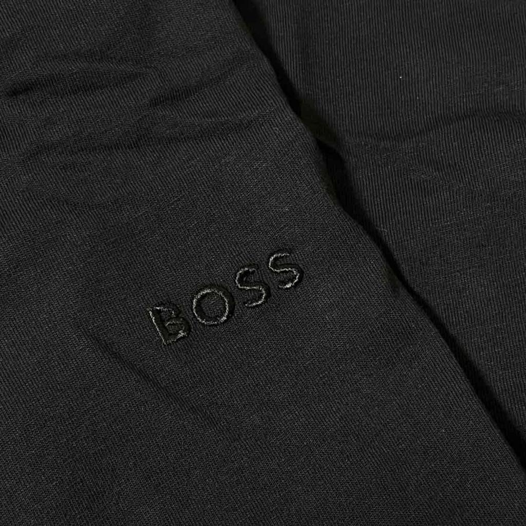 [HUGO BOSS] Мужская майка, Обычная посадка, Набор из 3 шт. Разные цвета, Хлопок, Однотонная, В рубчик, Нижнее белье, Для мужчин, 50542132 Черный (001) Л [Паралл