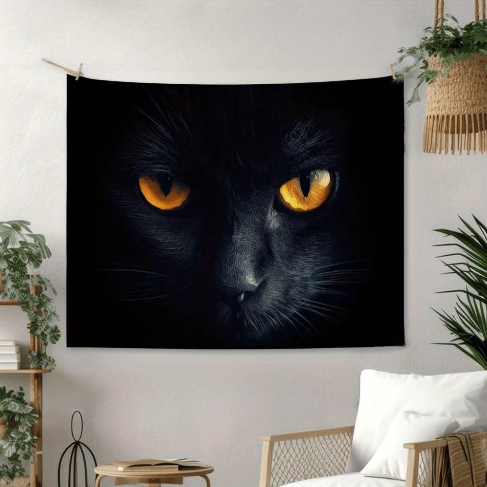 Nighttime sleepers eye theme Digital printing polyester wall tapestry suitable for use in living rooms bedrooms bars and party