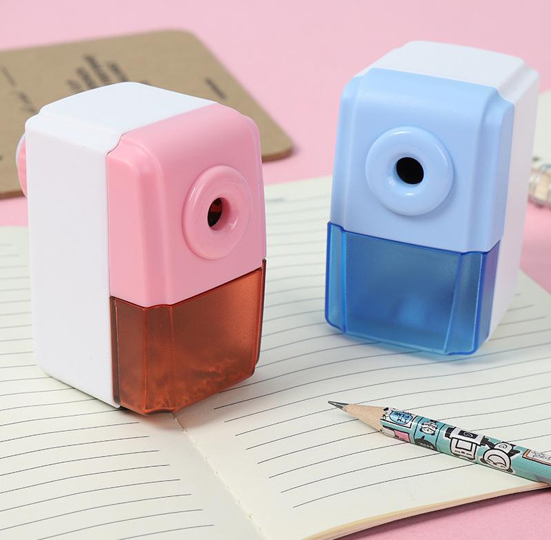 Pencil Sharpener, Pencil, Stationery, Hand Crank Automatic Pencil Sharpener