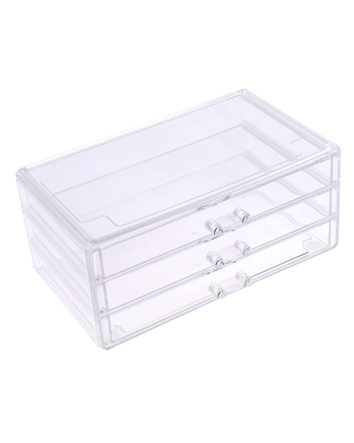 Акриловый органайзер Chocople для аксессуаров, мелких предметов, прозрачный, без отделений, кейс, кейс, кейс, ящик, органайзер, акрил, (3 яруса)