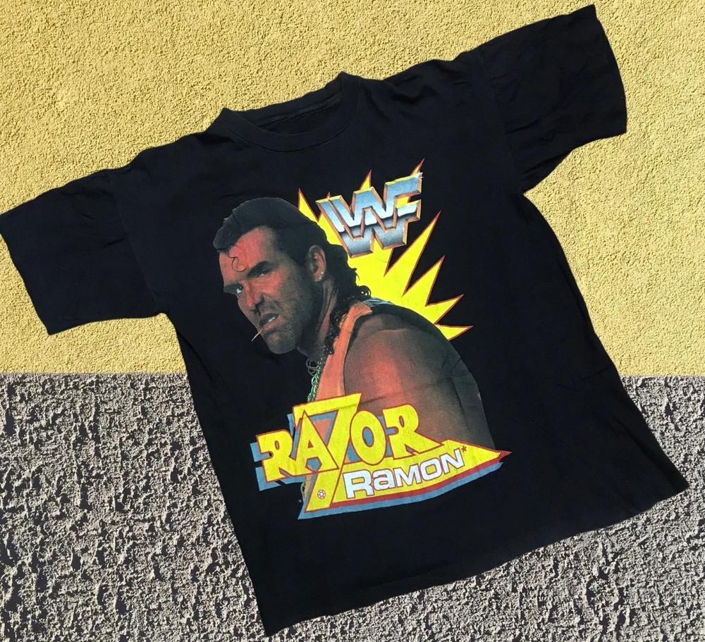 Vintage 1992 Razor Ramon Scott Hall T-Shirt Classic Black Unisex S-234XL E1350 Unisex T-Shirt XXXL