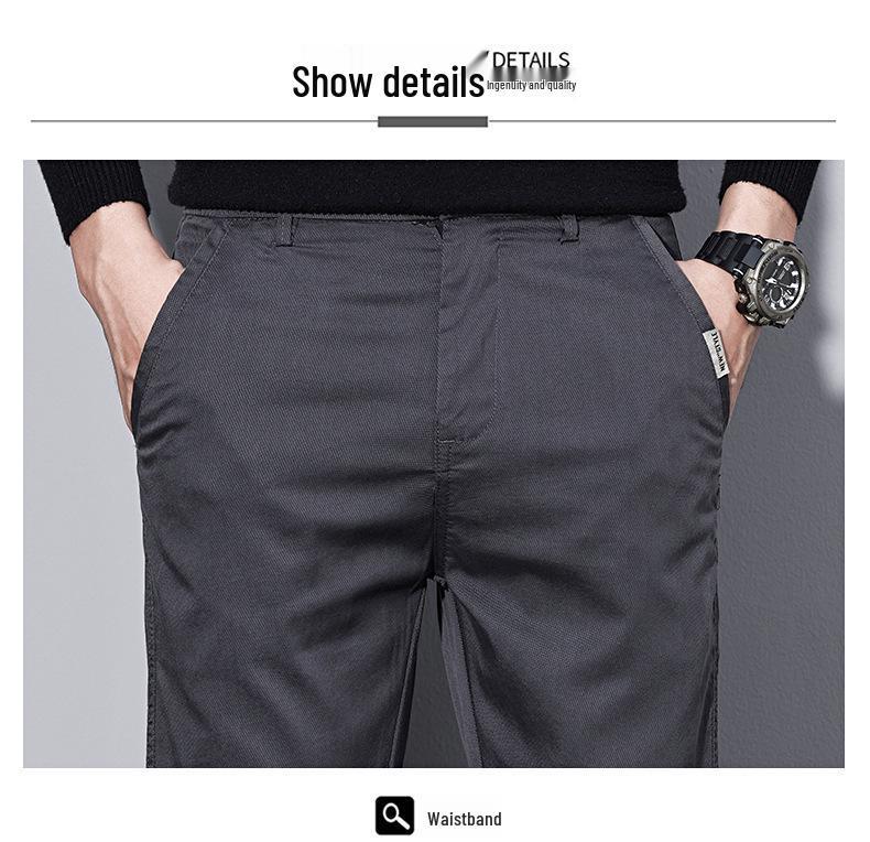 Chaolunbu Men's Slim Korean-Style Casual Pants - Lightly Mature Spring/Autumn Trend Business Suit Pants