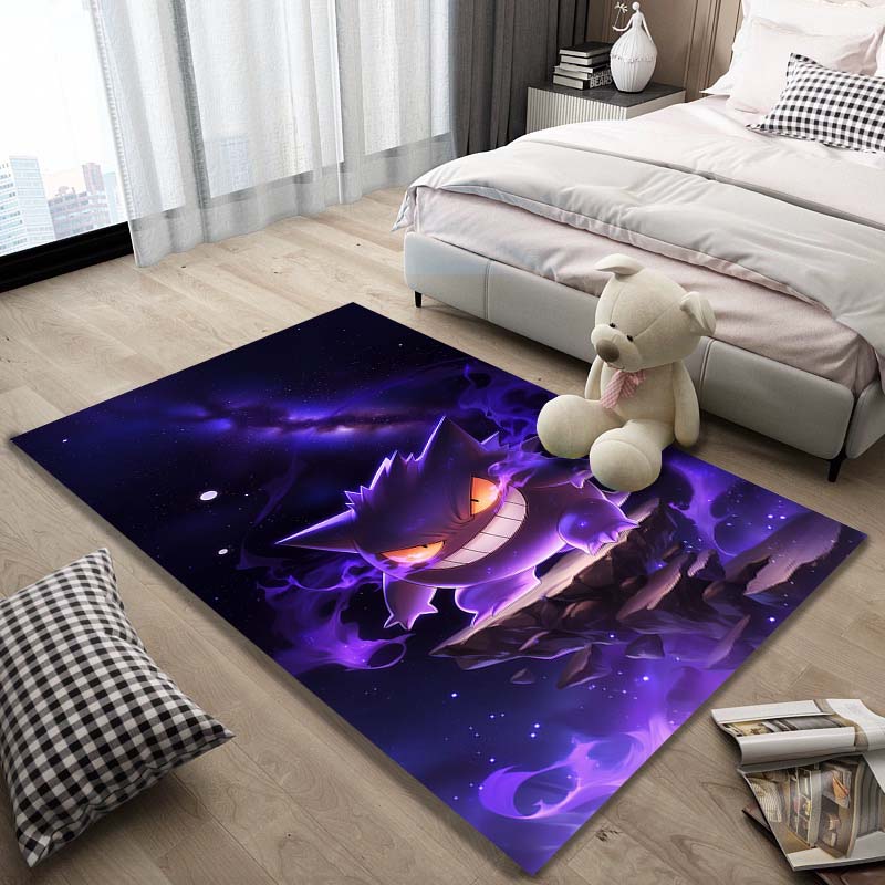 Gengar Pattern Rug - Non-slip Kitchen and Outdoor Rug, Yoga Rug, Home and Bedroom Decor, Birthday Gift