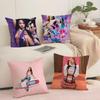Singer EEmilia Mernes Cushion Cover Silky Short Plush Invisible Zipper Dustproof Sofa Pillow Case for Home Decor