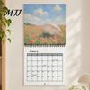 Study Room Decoration 2027 Artwork Wall Calendar, Impressionist Landscape 12 Month Art Calendar Planner, Oil Painting Hanging for Home Office