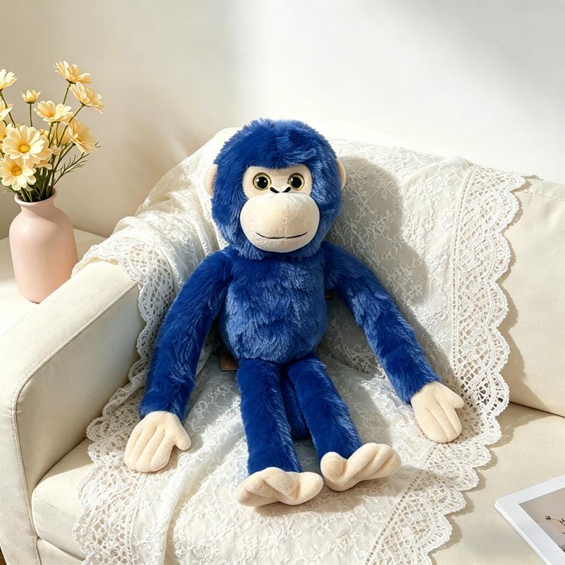 1 Stuk 45cm Schattig Kleurrijk Aap Pluche Speelgoed Pluizige Aap Pluchepop Kawaii Orang-oetan Speelgoed Leuk Verjaardagscadeau