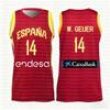 España Llegadas País Camisetas de Baloncesto Local Visitante Casual Deportiva Camiseta con Estampado 3D Americana