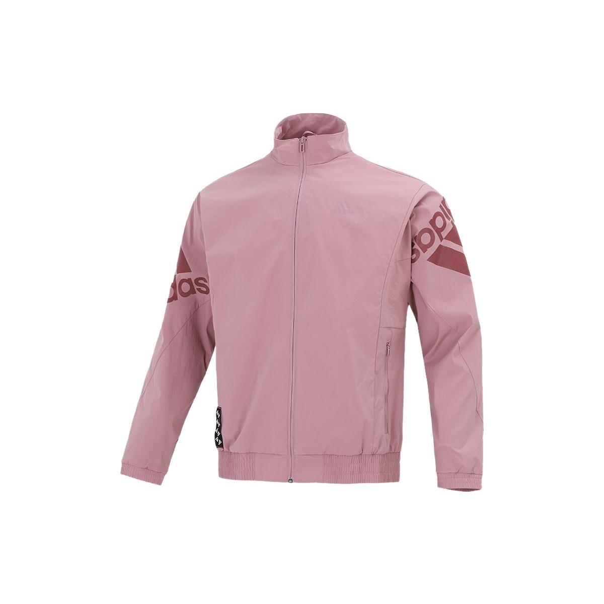 adidas Large Logo Sports Training Jacket Pink Men s HE7459 XL