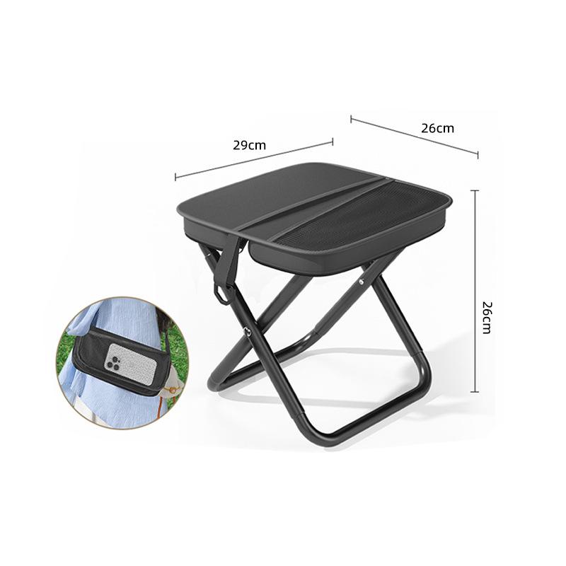Folding Chair Stool Portable Lightweight Folding Chair Portable Backpack Folding Stool for Outdoor Camping Picnic Sit Pad