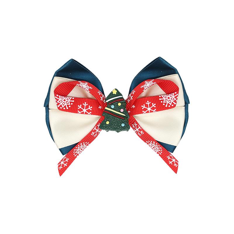Handmade Christmas Hair Bows & Clips: Festive Santa Claus Decorations for Children