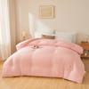 Solid color soybean fiber quilt autumn and winter thickened warm quilt core student four seasons quilt