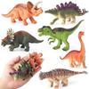 Dinosaur Mini Toy Set: Stegosaurus, T-Rex, Spinosaurus, Pterodactyl Models for Children