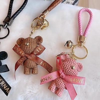 Cute Three-dimensional Cartoon Bear Keychain Bag Pendant Keychain Decoration