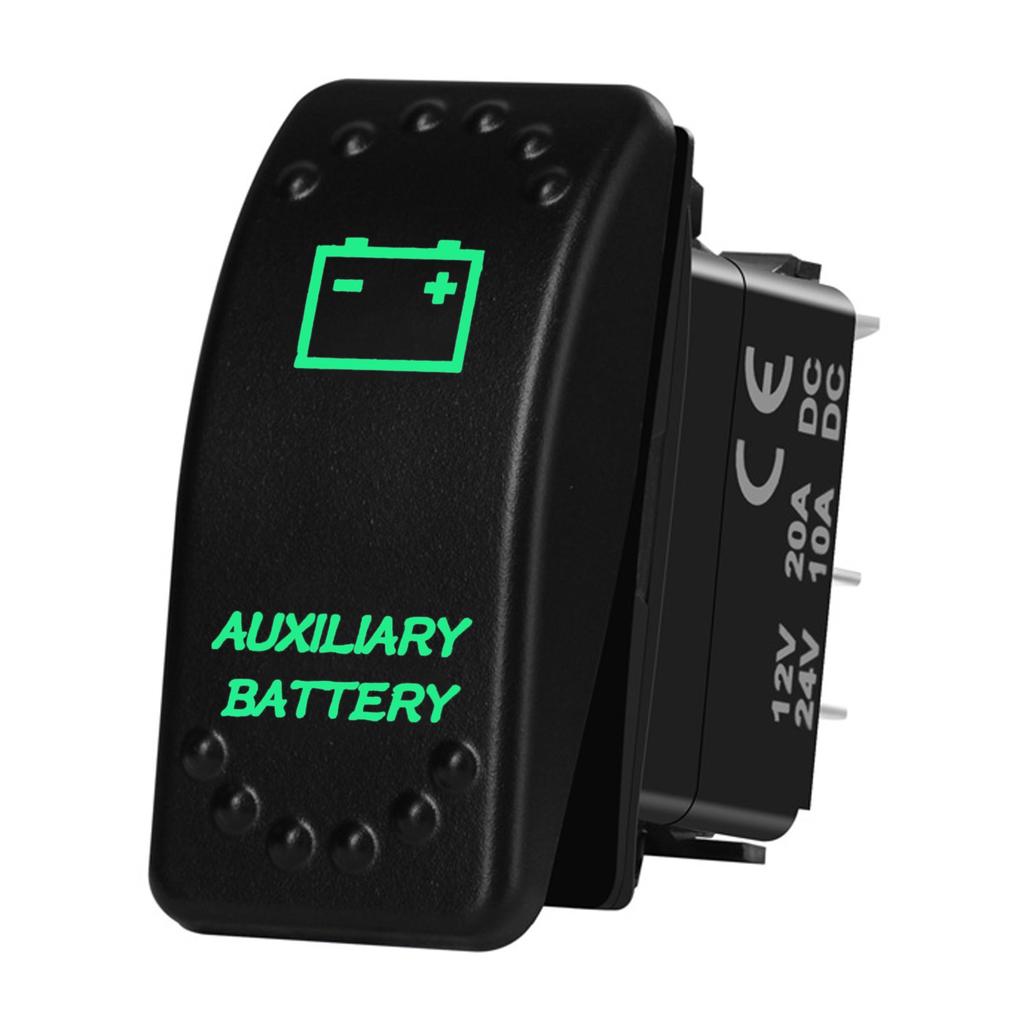 12V 20A Boat Car Rocker Switch ON OFF / ON OFF ON Toggle Switch Green Led Bar Anchor Flood Light for ARB CARLING NARVA 4x4 Truck Switches4