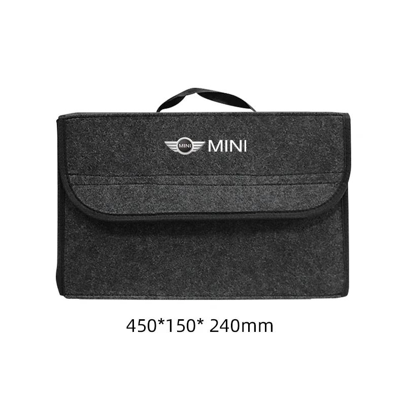 

Car Trunk Large Storage Box Foldable Storage Tool Box For MINI Cooper JCW Countryman Clubman Cabrio Paceman Coupe Roadster Grey-450mm