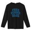 Free Bonnie Blue Funny Idea T Shirt Casual Crew Neck Slight Stretch Fabric Regular Fit Print Pattern All Season Vintage Washed