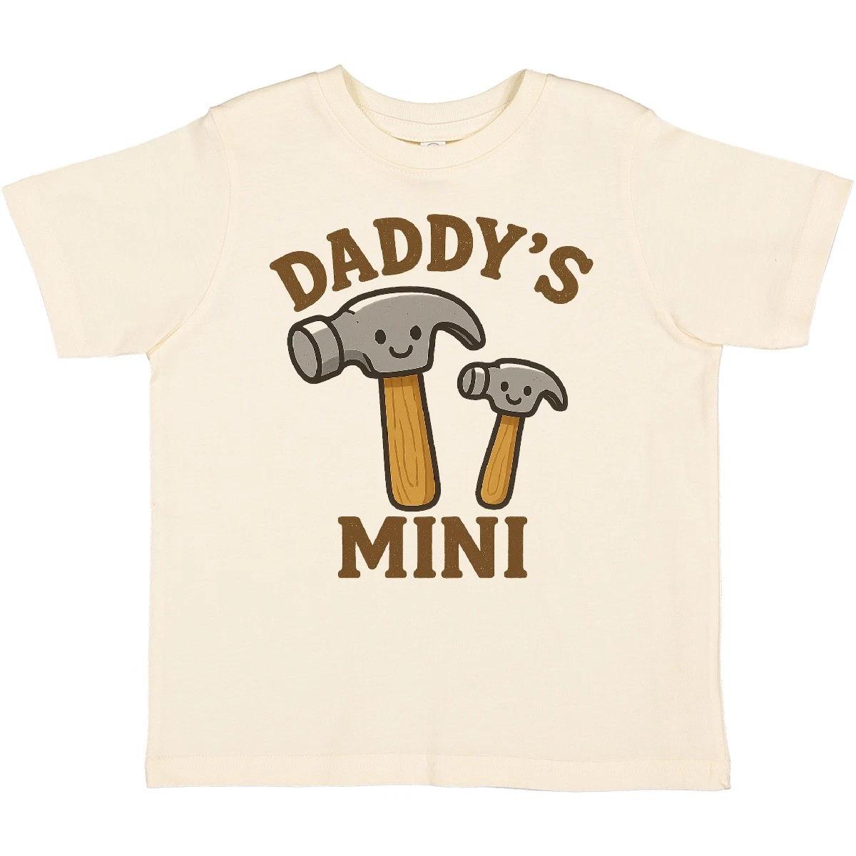 Inktastic Daddy s Mini Cute Hammer Family Design Toddler T-Shirt Fathers Bond 150